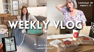 WEEKLY VLOG  first week of unemployment moving house  surprising my parents  smileycitrus 💛 [upl. by Hurless]