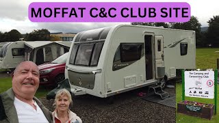 Arriving at MOFFAT Camping amp Caravanning Club Site Scotland [upl. by Inej727]