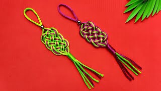 Super Easy Paracord Lanyard Keychain  How to make a Paracord Key Chain Handmade DIY Tutorial 16 [upl. by Asenej]