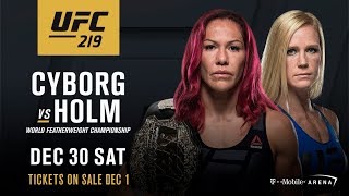 Cris Cyborg v Holly Holm  UFC 219 [upl. by Tedmann402]