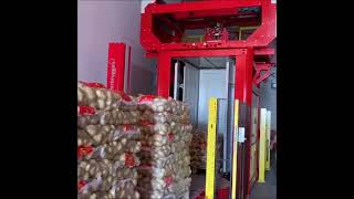 Stacking Potatoes on the VPM 8 combi red coloured machine [upl. by Ielhsa82]