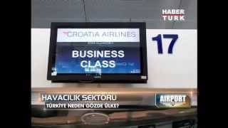 HaberTürk Airport Croatia AirlinesNew Inflight Catering Concept [upl. by Nepean]