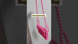 Elegant pink handbags  beaded bags design  handbags design diy shortsfeed shorts viralshorts [upl. by Yornek334]