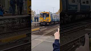 507001and 507023 Departs Maghull station subscribe publictransport farewell 507 [upl. by Mcferren]