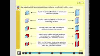 Geometrická tělesa krychle kvádr Geometrie pro 4ročník str 57 úvod C [upl. by Declan]