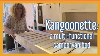 Kangoo conversion into mini camper van The sliding bed story [upl. by Samuela]