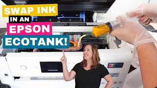 Change Ink in an Epson EcoTank Printer FOUR Ways [upl. by Jodi]