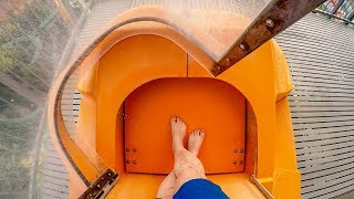 Wet n Wild Gold Coast  Orange AquaLoop Trapdoor Water Slide POV [upl. by Maurilia299]