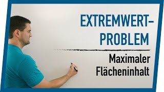 Extremwertaufgabe quotMaximaler Flächeninhalt Dreieckquot Ansatz  Mathe by Daniel Jung [upl. by Nezah534]