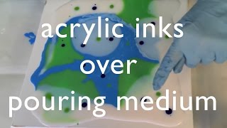 Acrylic Inks with Pouring Medium [upl. by Gussy]