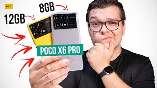 qual comprar POCO X6 PRO com 8GB ou 12GB RAM Comparei TUDO [upl. by Introk306]