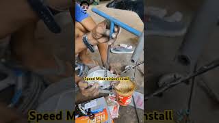 Speed Miter pinion install 🛠️🏍️ mechanicrohit youtubeshorts automobile shorts video mecanical [upl. by Modla749]