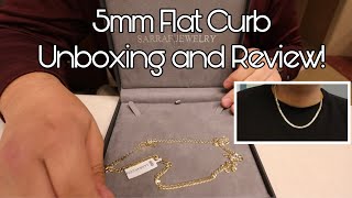 14k 5mm Flat Curb Chain UnboxingReview [upl. by Sells]