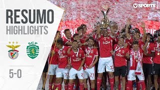 Highlights  Resumo Benfica 50 Sporting Supertaça Cândido de Oliveira [upl. by Romie]