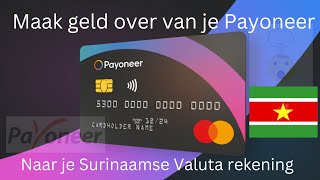 Withdraw money from your Payoneer account to your local bank account Suriname Edition [upl. by Lamek]