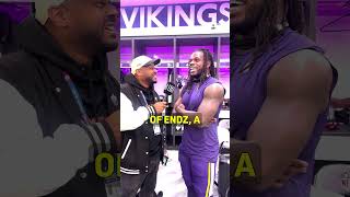 Josh Metellus does his best Brit impression to describe the Vikings victory over the Jets 😂🇬🇧 [upl. by Avad]