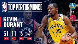 Kevin Durant Drops A SCORCHING 51 Points In Toronto  November 29 2018 [upl. by Eremehc687]