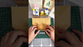 Fold a nice desktop storage box that is easy to take and very practical Handmade DIY origami st [upl. by Ydnor957]