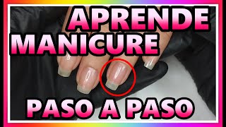 MANICURE PASO a PASO 🙌 para PRINCIPIANTES  TIPS [upl. by Benny922]