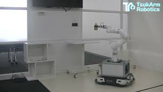 Mobile Manipulator Robot Picking and Placing Drinks [upl. by Ahsirk]