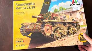 Italeris 135 scale Semovente M42 da 7518 Review [upl. by Odraboel1]