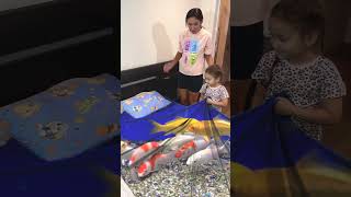 Bed sheet 🤩 🐟🐠 shortvideo [upl. by Gilbye637]