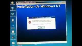 Erreur dinstallation de Windows NT 3 [upl. by Aleuname]