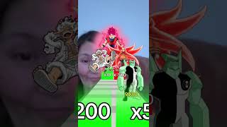 Ben10 VS Big Three  naruto goku games [upl. by Eadrahc]