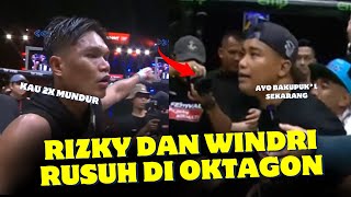 RUSUH🔥Windri Patilima vs Rizky Pakaya Rusuh Usai Interim Fight Bakupukl Diatas Oktagon FN 82 [upl. by Shaia200]