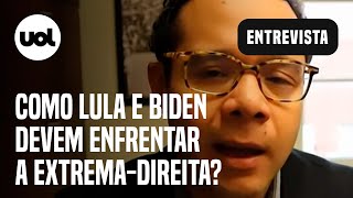 Lula e Biden Contra extrema direita presidentes apelarão ao bolso e à democracia diz professor [upl. by Anerak993]