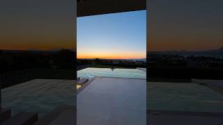 Best sunset swim in Greece😍🌅 sunset greece travel swimming [upl. by Aissert]