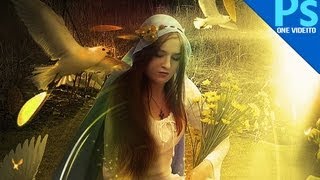 Tutorial Photoshop Fantasia y Luces by onevideito [upl. by Eelrehpotsirhc522]