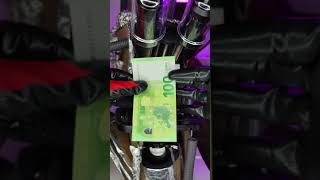 microscope zoom on 100 euro banknotes [upl. by Daggna19]