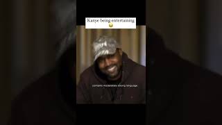 Kanye being entertaining 😂 kanye kanyewest rapper piermorgan ye funny foryou [upl. by Suinuj]