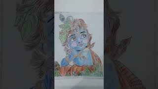 Krishnaji ka drawing 🙏🙏🙏🙏😍 [upl. by Faust]