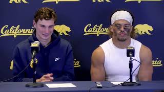 Cal Football Cal vs NC State 10192024 Fernando Mendoza amp Teddye Buchanan Postgame Presser [upl. by Trinl]