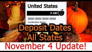 November List Pandemic EBT Deposit on each State Update Apply 375 EBT PEBT SNAP Food Stamp [upl. by Nimzay295]