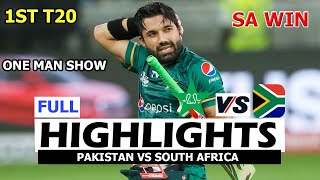 PAKISTAN VS SOUTH AFRICA 1ST T20 MATCH FULL HIGHLIGHTS  PAK VS SA [upl. by Elaval]