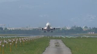 AirExplore Boeing 737 headon takeoff at Graz Airport  OMHEX [upl. by Winthorpe]