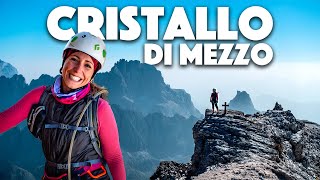 VIA FERRATA BIANCHI  Cristallo di Mezzo 3154 m [upl. by Pilloff]