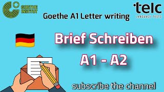 Goethe Briefe schreiben A1A2  Start Deutsch [upl. by Rolo773]