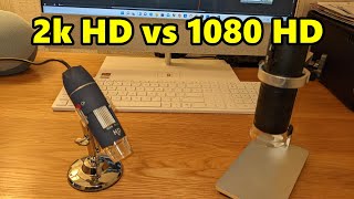 Jiusion 1080 Digital Microscope vs Jiusion 2K HD 2560x1440P Microscope [upl. by Kcor]