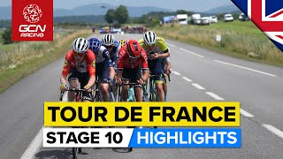 An Intense Day Of Racing On Brutal Terrain  Tour De France 2023 Highlights  Stage 10 [upl. by Otecina49]