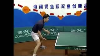 Liu Guoliang Ma Lin amp Yan Sen Reverse Penhold Backhand Loop Technique [upl. by Supat280]