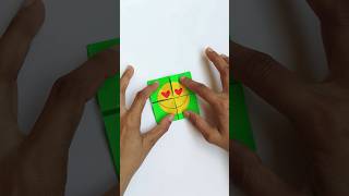 Origami face expression changing emojis papercrafts papertoy origami [upl. by Ainessej]