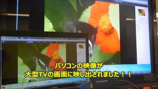 VGA・HDMI変換アダプタ使い方動画 テレビをパソコンにできる！！ [upl. by Treblig167]