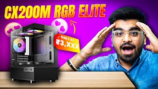 Antec cx200M Rgb Elite PC Case Unboxing amp Review  Best RGB Case Under 4000  Antec PC Build Hindi [upl. by Coke]