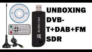 Unboxing new DVB T  DAB  FM SDR  Software Defined Radio [upl. by Shep]