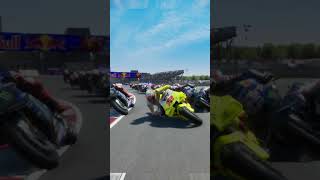 BEZZECHI SLIPPED AND CRASHED INTO ARINS MOTORCYCLE motogp racing crash shorts automobile [upl. by Truelove]