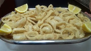 Anellli di Calamari fritti fritto misto perfetto [upl. by Nylave]